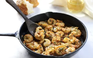 The Kitchen Doesn't Bite Garlic Shrimp With Sobrasada