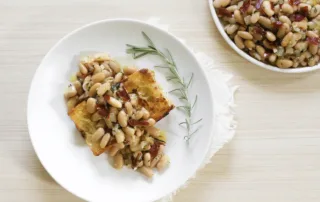 the kitchen doesnt bite rustic beans with jamón serrano and rosemary