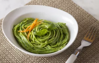The Kitchen Doesn't Bite Green “Tallarines” (Peruvian Green Spaghetti)