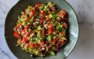 The Kitchen Doesn't Bite Greek Quinoa Salad