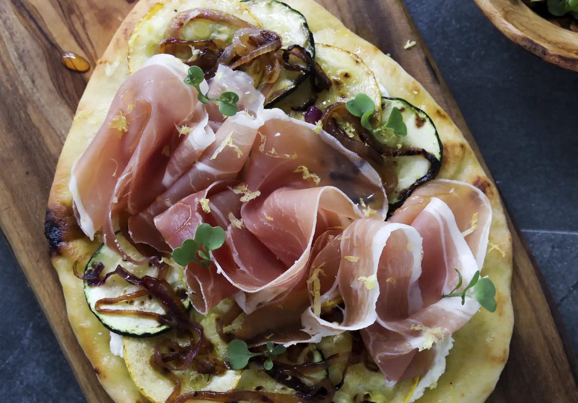 the kitchen doesnt bite r Ricotta Flatbread with Zucchini